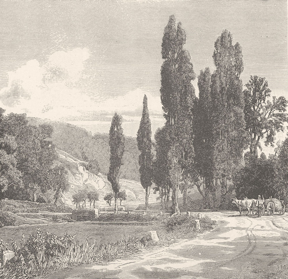 GERMANY. The Gorxheimer Valley 1903 old antique vintage print picture